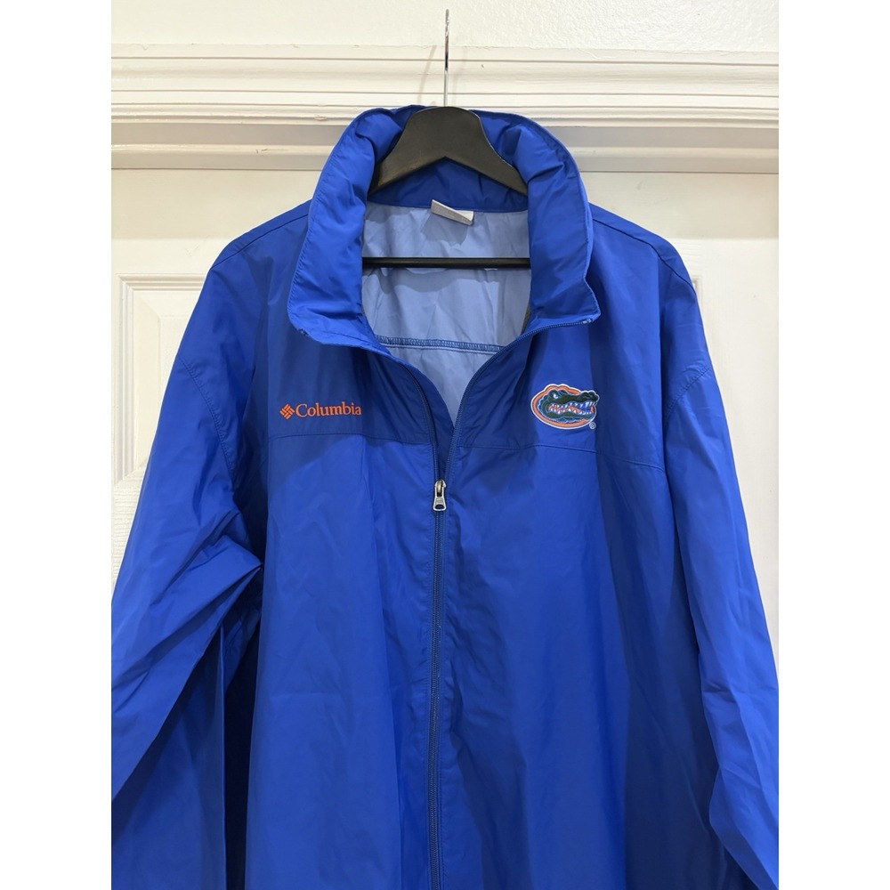Columbia Florida Gators Windbreaker Jacket Mens XXL Blue Full Zip Collegiate